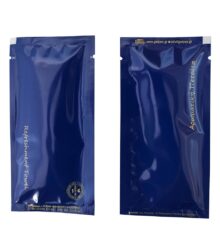 Preprinted Design wet wipe Blue Gold